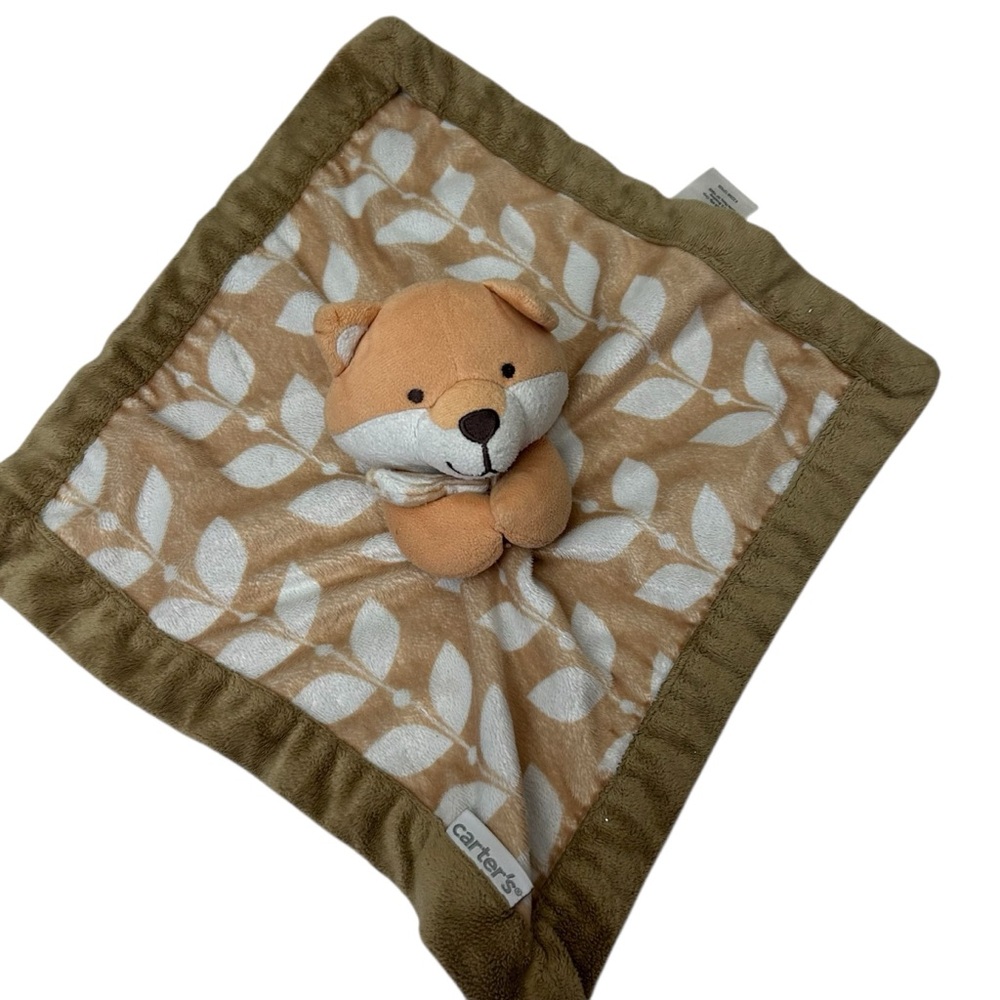 2016 Carter’s Fox Unisex Security Blanket Nappy Lovey Baby Plush Square